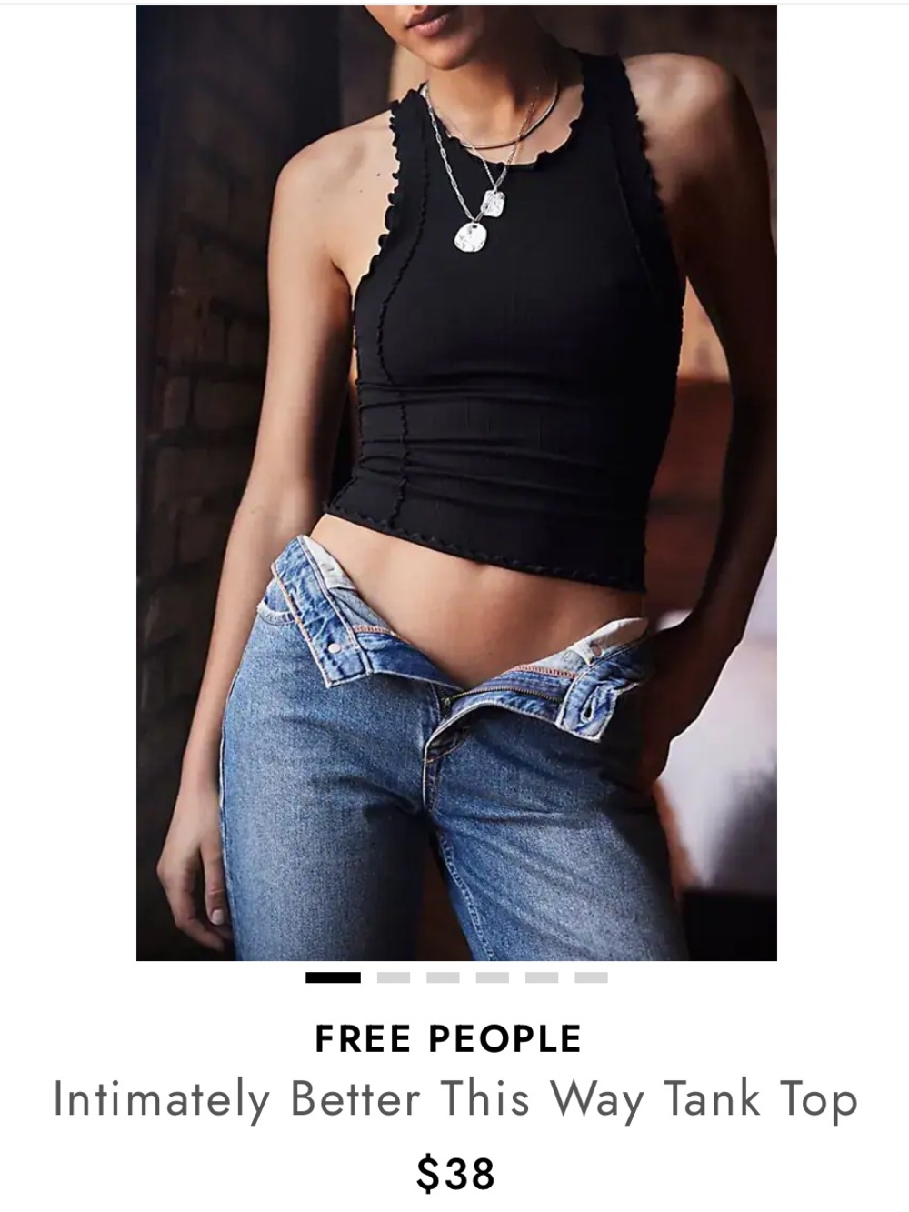 4 pack Free People Ribbed Halter Crop Tank bundle XS/S - Picture 4 of 5